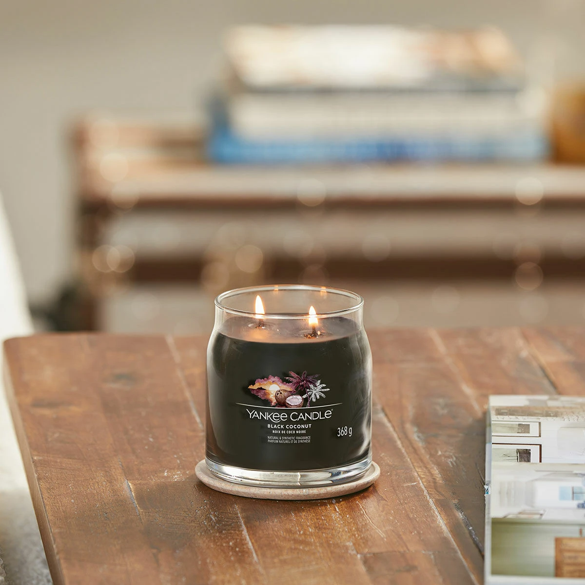 Yankee Candle Black Coconut Signature Medium Jar Candle 3 Yankee Candle Black Coconut Signature Medium Jar Candle - Image 3