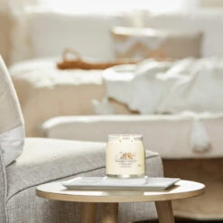 Yankee Candle Soft Wool & Amber Signature Medium Jar Candle -Yankee Candle Sales yankee candle 1721078e soft wool amber signature medium jar candle lifestyle 1