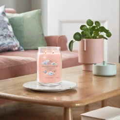 Yankee Candle Watercolour Skies Signature Large Jar Candle -Yankee Candle Sales yankee candle 1734816e watercolour skies signature large jar candle lifestyle 2