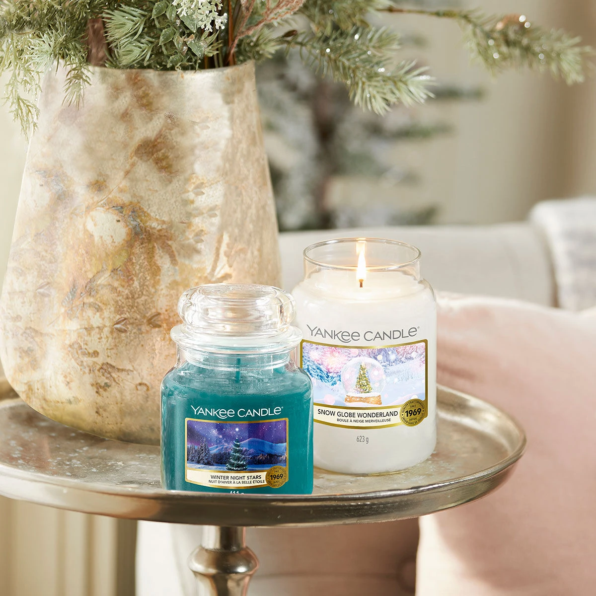 Yankee Candle Winter Night Stars Medium Jar Candle 2 Yankee Candle Winter Night Stars Medium Jar Candle - Image 2